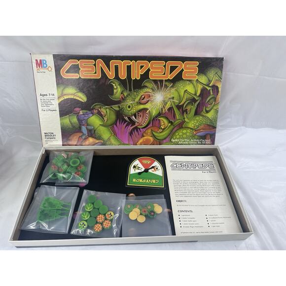 Atari CENTPEDE Board Game by Milton Bradley Made In The USA Vintage 1983 - Picture 9 of 12